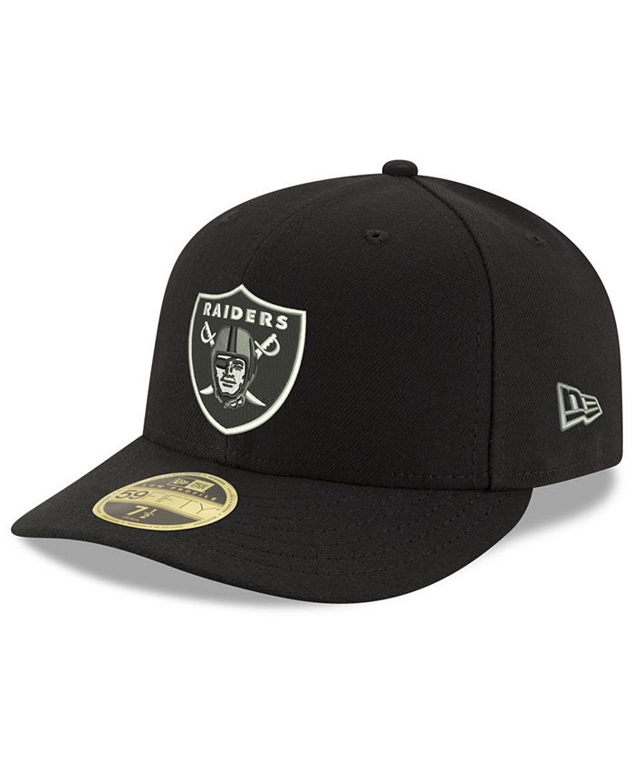 New Era Oakland Raiders Team Basic Low Profile 59FIFTY Fitted Cap - Macy's