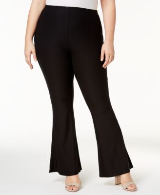 No Comment Trendy Plus Size Flare-Leg Pants