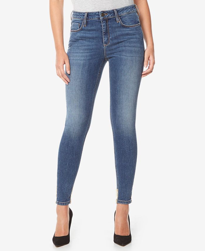 Buffalo David Bitton Faith Sequin Hem Skinny Jeans Macy s