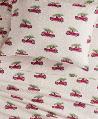 Printed Flannel 4-Pc. Sheet Set, Queen