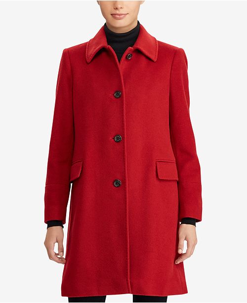 Lauren Ralph Lauren Walker Wool-Cashmere Blend Coat & Reviews - Coats ...