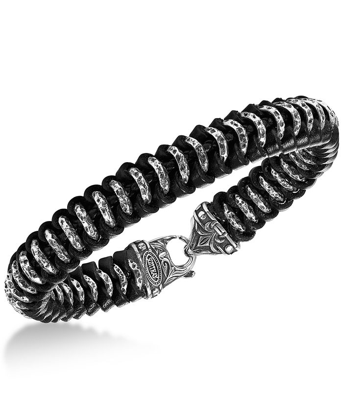 Mens silver sale bracelets macy's