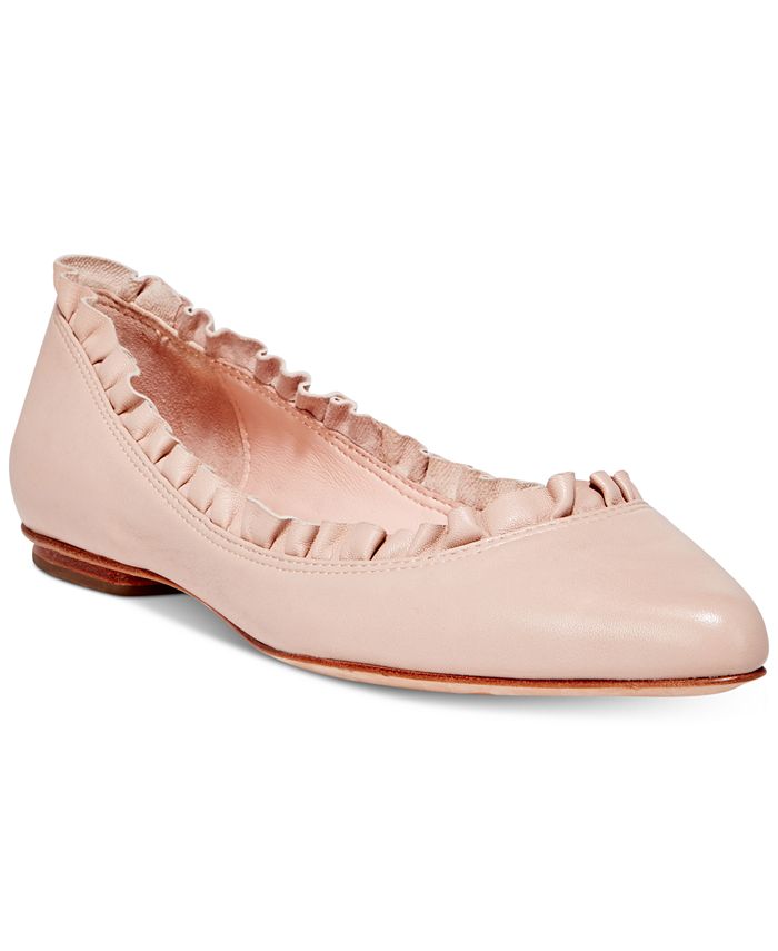 kate spade new york Nicole Ruffle Pointed Toe Flats Macy s