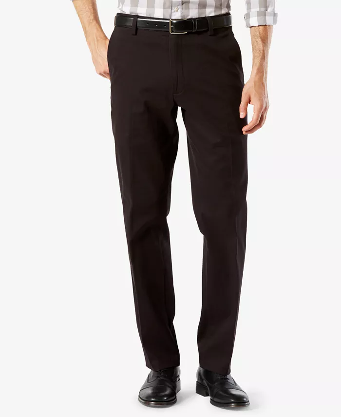 Men's Easy Straight Fit Khaki Stretch Pants