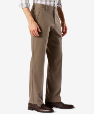 Men's Easy Straight Fit Khaki Stretch Pants