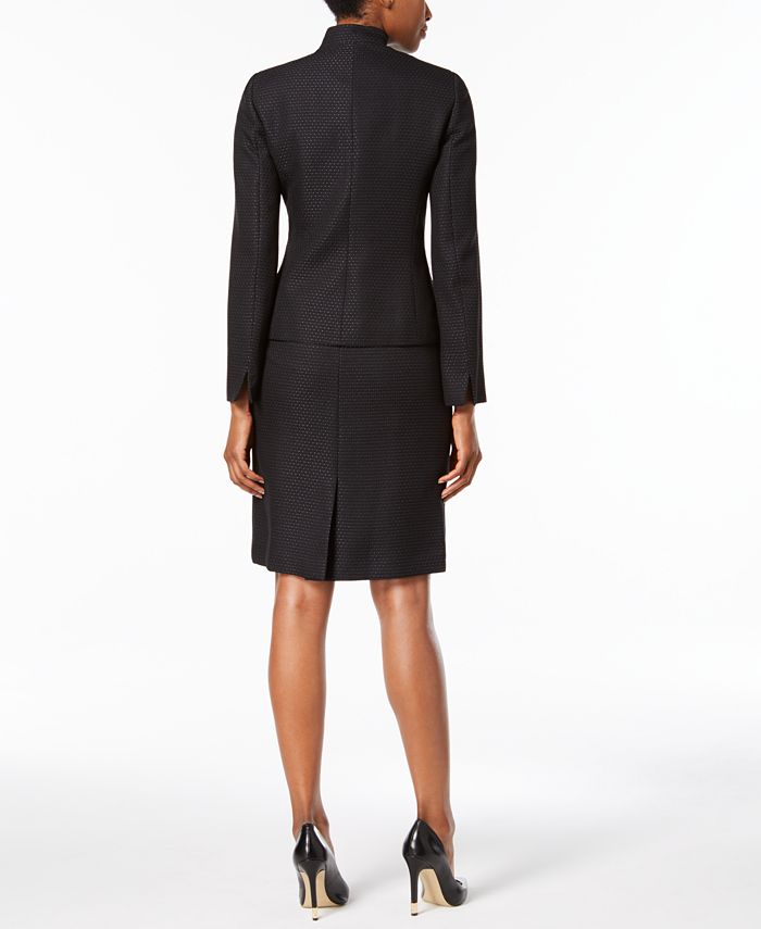 Le Suit Four-Button Tweed Skirt Suit, Regular & Petite - Macy's