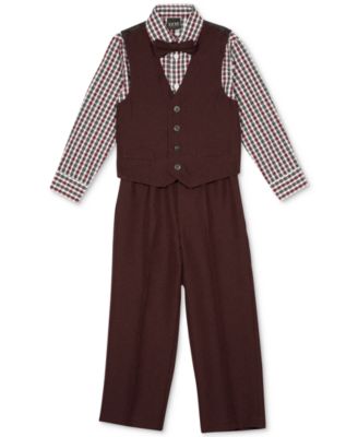 TFW - 4-Pc. Shirt, Vest, Pants & Bowtie Set, Toddler Boys (2T-4T)