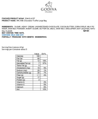 Godiva Individually Wrapped Milk Chocolate Truffles