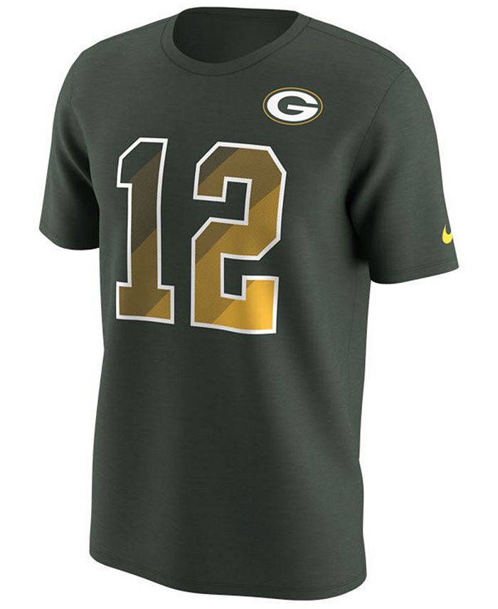 Nike Men's Aaron Rodgers Green Bay Packers Pride Name and Number Prism ...