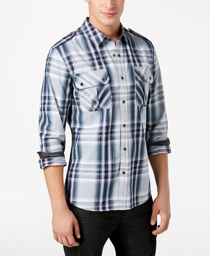 Guess plaid shirt hotsell