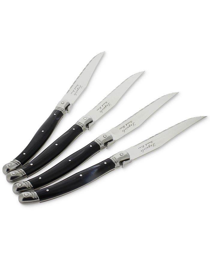 French Home Laguiole Black Steak Knives, Set of 4 & Reviews Flatware