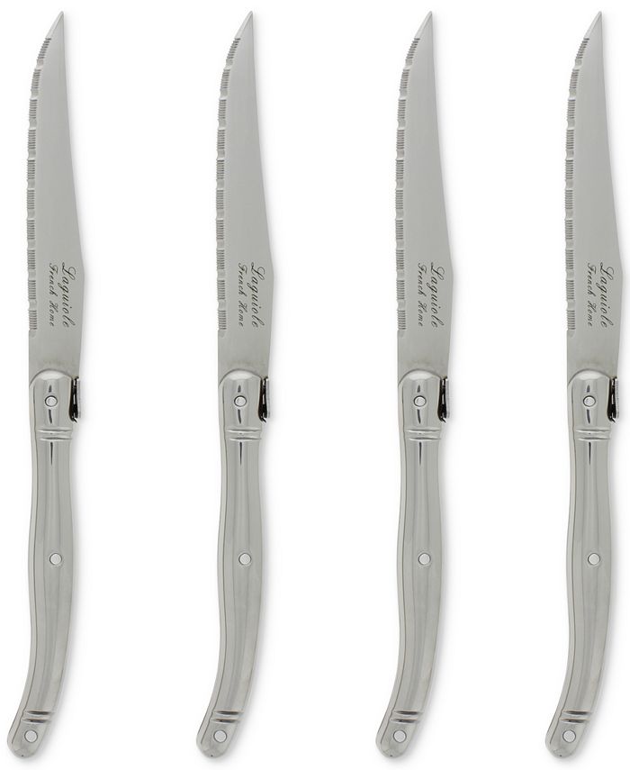 French Home - Laguiole Stainless Steel Steak Knives, Set of 4