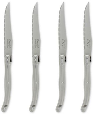 Farberware 4pc Laguiole Steak Knife Set White/silver : Target