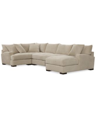 Rhyder 4-Pc. 80'' Fabric Sectional Sofa with Chaise