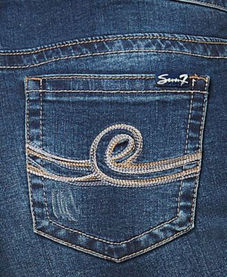 Seven7 Jeans Trendy Plus Size Ripped Skinny Jeans
