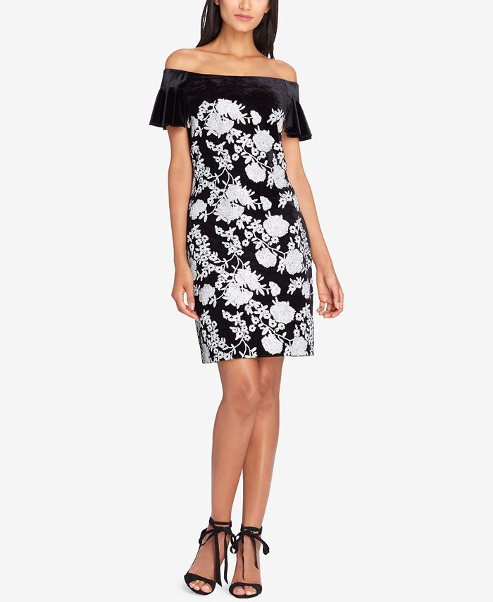 tahari asl embellished sequin gown