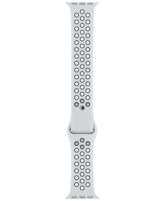 Apple - 38mm Pure Platinum/Black Nike Sport Band - S/M & M/L