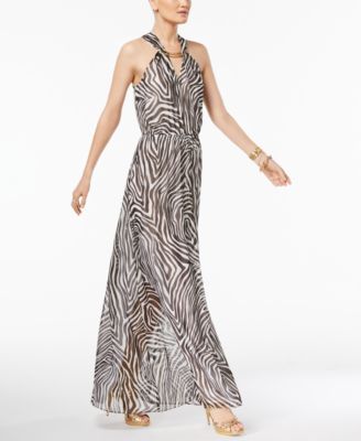 Michael Kors - Printed Hardware Maxi Dress