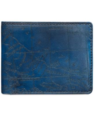 Patricia Nash - Men's Leather Map Billfold Wallet
