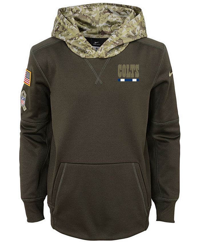 Nike Indianapolis Colts Salute To Service Therma Hoodie, Big Boys (8-20 ...