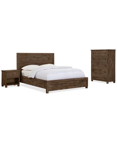 Canyon Platform Bedroom Furniture, 3 Piece Bedroom Set ...