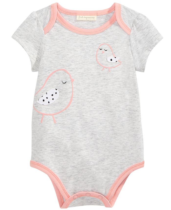 First Impressions Graphic-Print Bodysuit, Baby Girls, Created for Macy ...