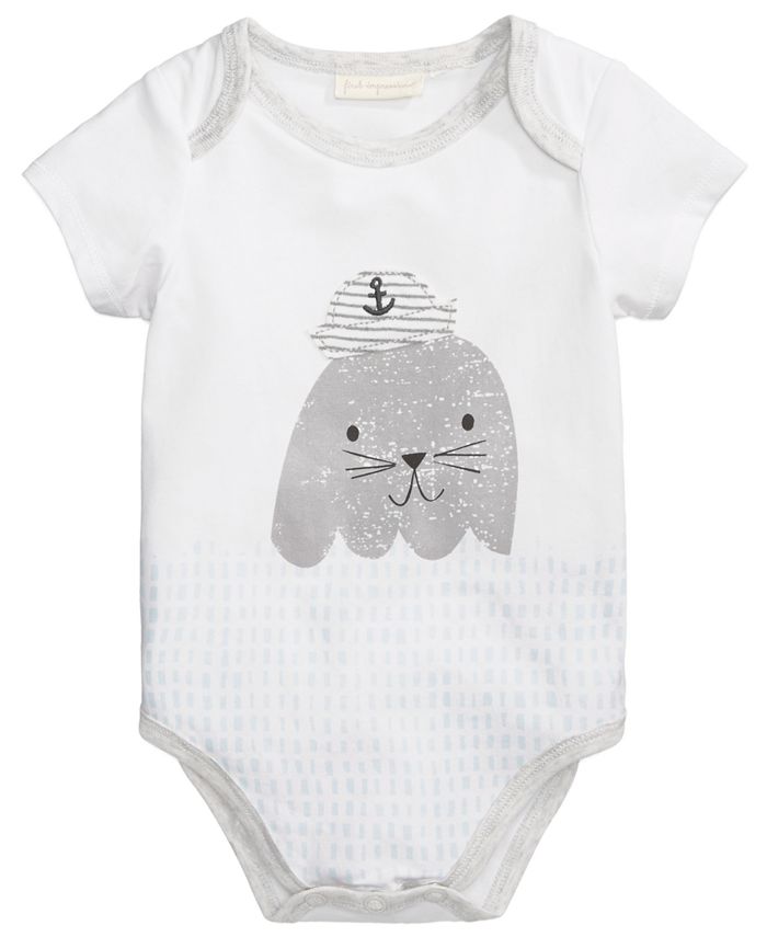First Impressions Seal Bodysuit, Baby Boys, Created for Macy's - Macy's