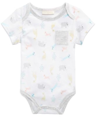 First Impressions - Zoo-Print Pocket Bodysuit, Baby Boys (0-24 months)