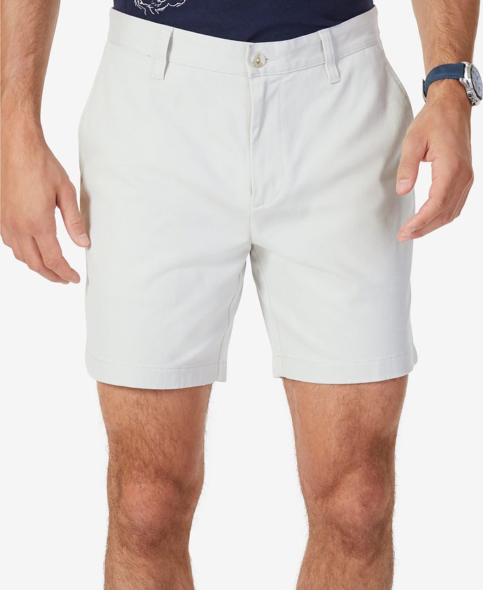 Nautica Men's Stretch Flat Front 6 Shorts - True Khaki