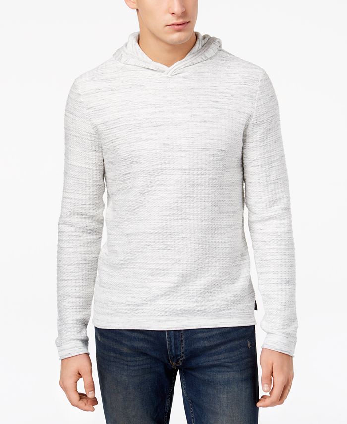 Calvin Klein Men's Textured Hooded Sweater - Macy's