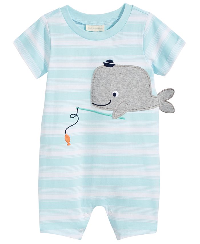 First Impressions Whale Cotton Romper, Baby Boys, Created for Macy's ...