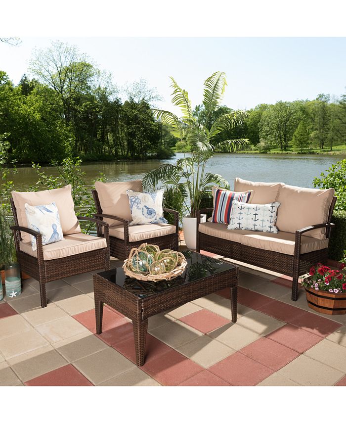 Furniture Empire Outdoor 4-Pc. Patio Set, Quick Ship - Macy's