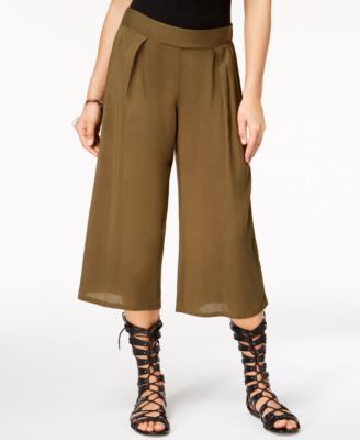 wide leg capri trousers