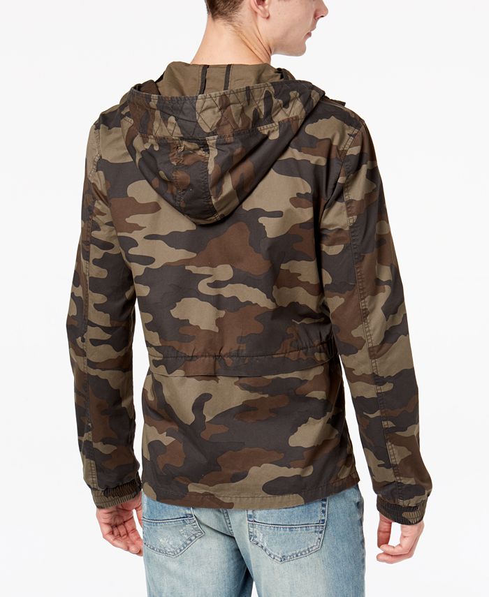 American Rag Men's Hooded Camo Jacket, Created for Macy's Macy's