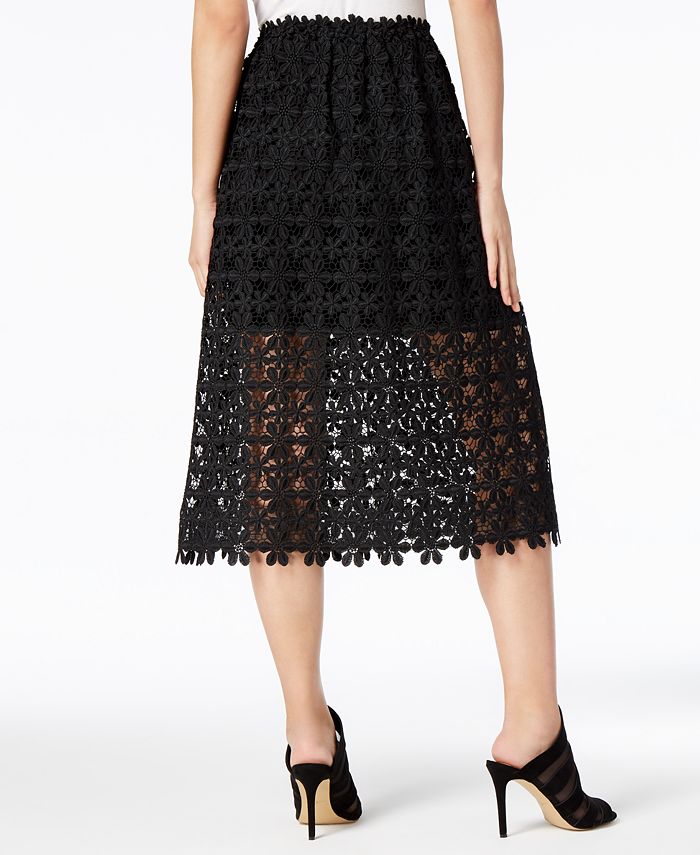 Mare Mare Arielle Crochet-Lace Midi Skirt - Macy's