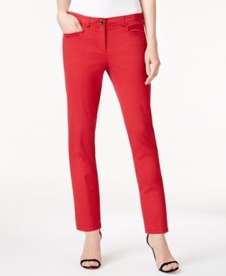 anne klein red pants