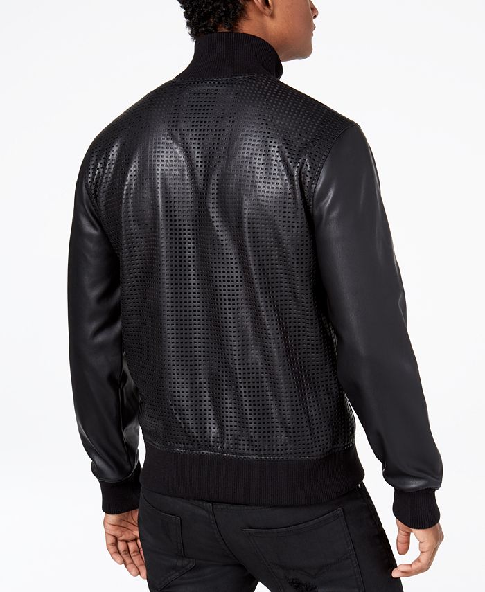 Guess Mens Perforated Bomber Jacket Macys 