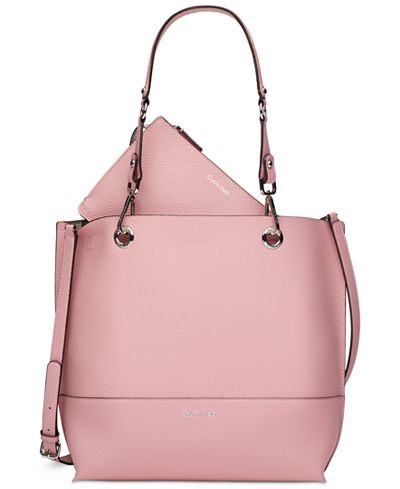 Calvin Klein Sonoma Reversible Novelty Tote with Pouch - Handbags ...