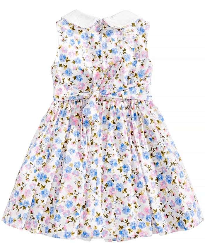 Bonnie Baby Floral-Print Smocked Dress, Baby Girls - Macy's
