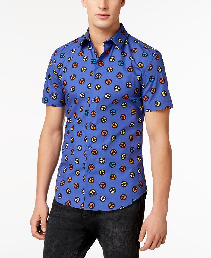 Love Moschino Men's SlimFit Printed Shirt Macy's