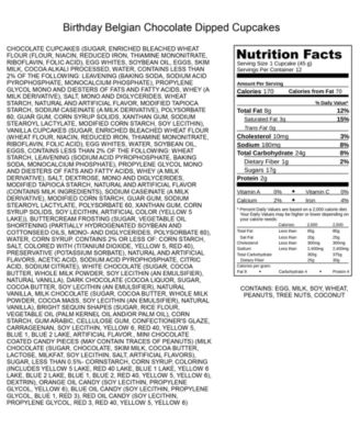  12-Pc. Birthday Belgian Chocolate Dipped Cupcakes