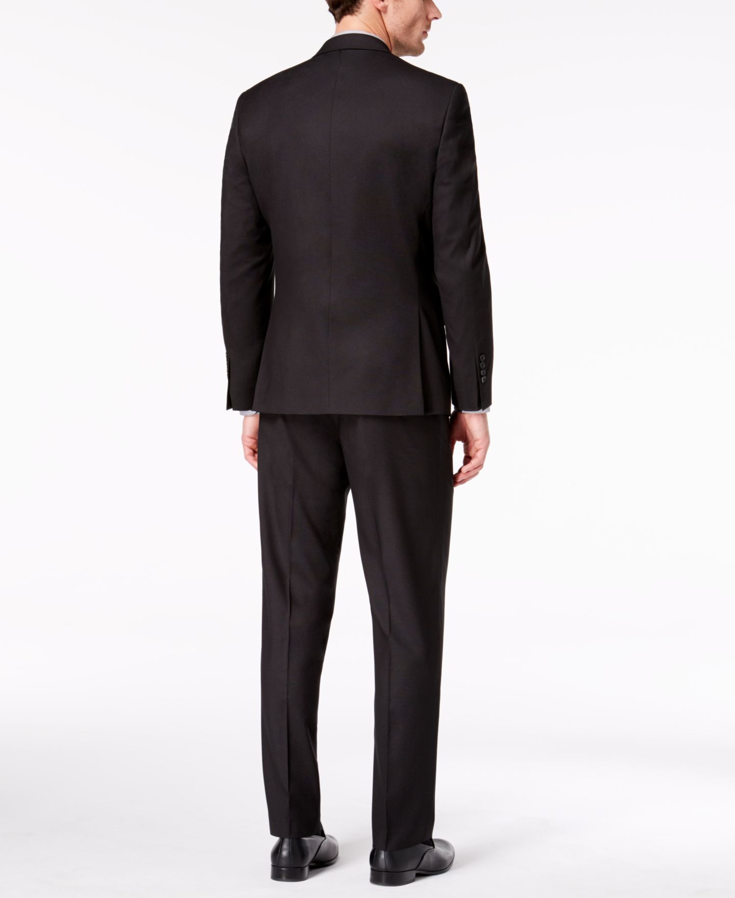 Мужские комплекты Marc New York by Andrew Marc Slim Fit 2-Piece Suit, цвет: Чёрный однотонный — фото 2