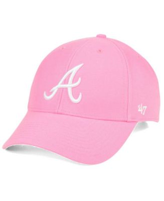47 Brand Atlanta Braves Pink Series Cap - Macy's