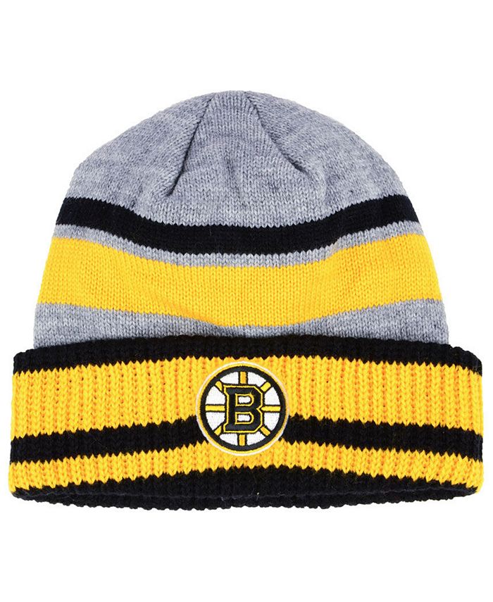 adidas Boston Bruins Heathered Grey Beanie Macy's