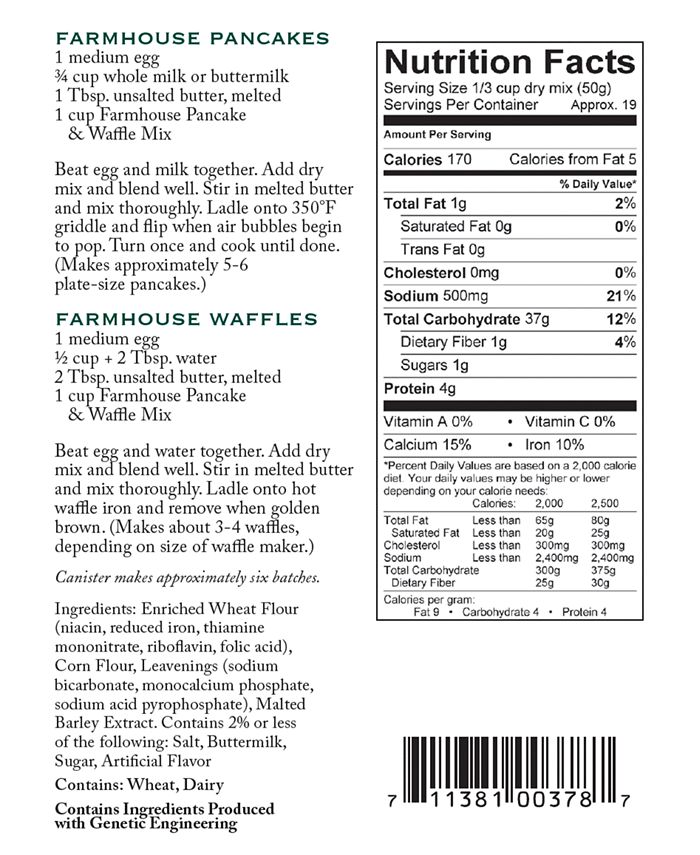 Stonewall Kitchen Original Farmhouse Pancake & Waffle Mix Macy's