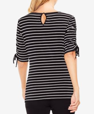 Vince Camuto Drawstring-Sleeve Top