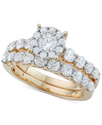 Macy's - Diamond Bridal Ring Set in 14k White Gold or Gold (2 ct. t.w.)