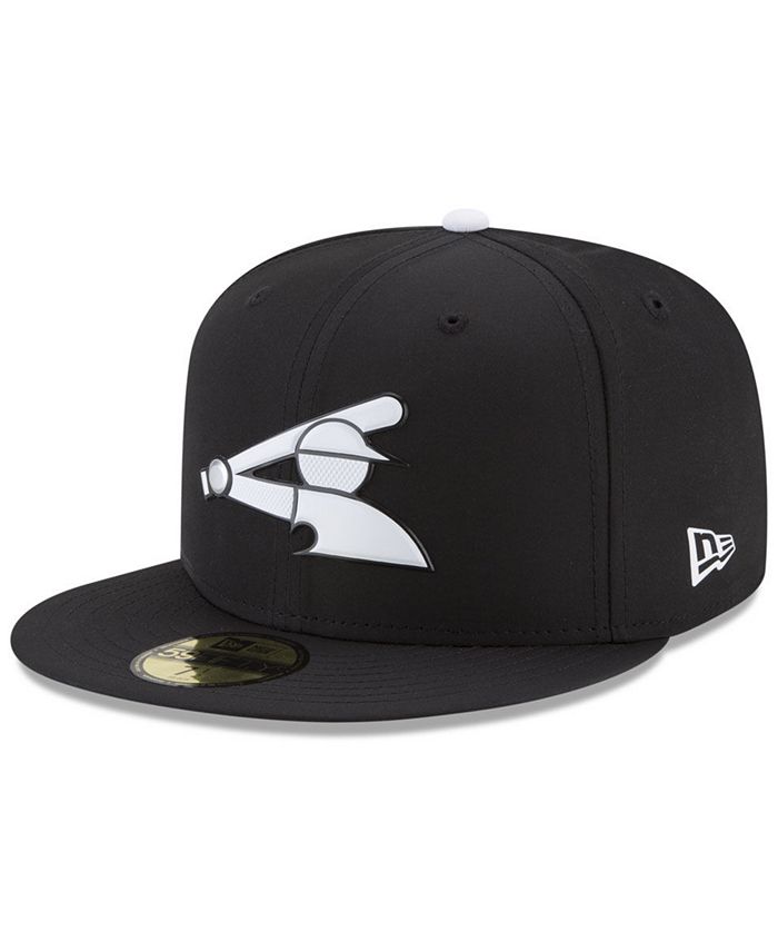  MLB Chicago White Sox Black with Scarlet and White 59FIFTY  Fitted Cap : Sports Fan Baseball Caps : Sports & Outdoors