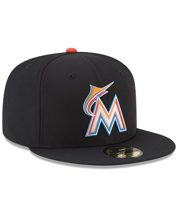 New Era 59FIFTY Miami Marlins – Casquette Baseball MLB Profil Bas Blanc (Taille 7)