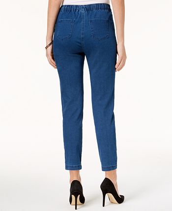 Karen Scott Petite Pull-On Jeans, Created for Macy's - Macy's